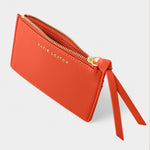Hallie Coin & Card Holder | Deep Orange
