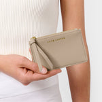 Hallie Coin & Card Holder | Light Taupe