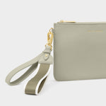 Hallie Wristlet Pouch | Green Mist