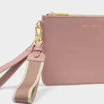Hallie Wristlet Pouch | Pink Heather