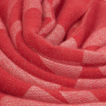 Heart Print Blanket Scarf | Pink/Red