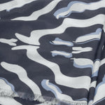 Kaleidoscope Print Scarf | Navy/White