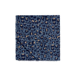 Lightweight Scarf | Leopard Print | Navy & Taupe