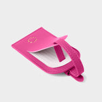 'Love Travel Explore' Sentiment Luggage Tag | Magenta