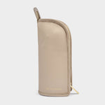 Make Up Brush Set with Vegan Leather Case | Off White & Light Taupe