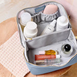 Makeup & Wash Bag | Blue Aura | Large