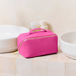Makeup & Wash Bag | Magenta | Medium