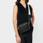 Marni Crossbody Bag | Black & Light Sand | Mini