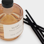 'Merry' Sentiment Reed Diffuser | Blackberry Noir
