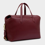 Milan Vegan Leather Cabin Bag | Cherry