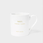 'Mr & Mrs' Porcelain Mug Set