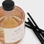 'Mum' Sentiment Reed Diffuser | Peach Rose & Sweet Mandarin