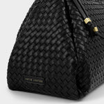 Nova Hand Woven Shoulder Bag | Black | Large