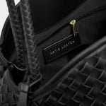 Nova Hand Woven Shoulder Bag | Black | Large