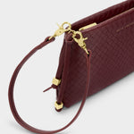 Nova Hand Woven Shoulder Bag | Cherry | Small