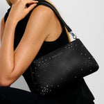 Nova Studded Wristlet Clutch | Black