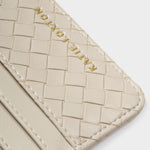 Nova Hand Woven Card Holder | Off White