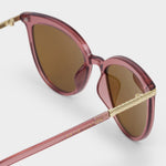 Ravello Round Sunglasses | Cherry Transparent