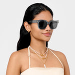Roma Sunglasses | Transparent Blue