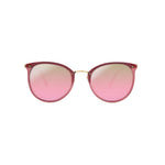 Santorini Round Sunglasses with Mirrored Lens | Pink