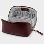 Soho Patent Crackle Makeup & Wash Bag | Cherry | Medium