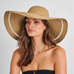 Wide Brim Floppy Straw Hat | Natural