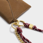 Suedette Purse with Cord | Caramel