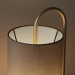 Klip Floating Cylinder Table Lamp | Antique Brass/Grey