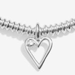 Laboratory Grown Diamond A Little 'Happy 40th Birthday' Bracelet | Silver Plated