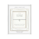 Laboratory Grown Diamond A Little 'Lovely Sister' Bracelet | Silver Plated