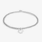 Laboratory Grown Diamond A Little 'Wonderful Mum' Bracelet | Silver Plated