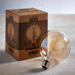 LED Filament Globe | Amber | Large