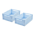 Medium Weston Storage Box | Pure Sky | Set of 2