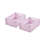 Small Weston Storage Box | Light Lavender | Set of 2