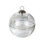 Festive Balsam & Cedar Candle Pot with Lid | Silver | Medium