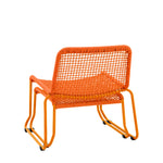 Outdoor Sassano Lounge Chair with Footstool | Orange