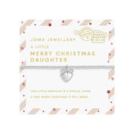 Kids’ Love From Santa 'Merry Christmas Daughter' Bracelet | Silver Plated