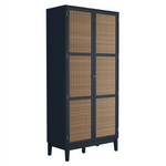 Bordeaux 2 Door Wardrobe | Blue/Natural