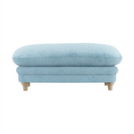 Plumpton Footstool | Duck Egg Blue