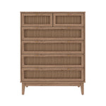 Bordeaux 6 Drawer Rattan Chest | Natural