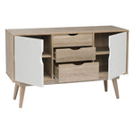 Scandi 2 Door Sideboard | White Oak