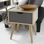 Scandi End Table | Grey Oak