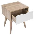 Scandi End Table | White Oak