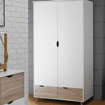 Stockholm 2 Door Wardrobe | White Oak