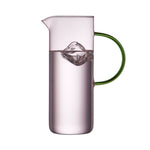 Torino Glass Jug | Pink/Green | 1.1L