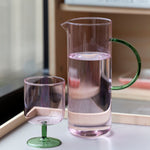 Torino Glass Jug | Pink/Green | 1.1L
