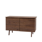 Madrid Mid-Century Scandi 2 Door Sideboard | Walnut