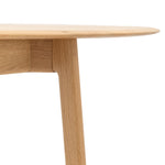 Madrid Mid-Century Scandi Oval Dining Table | Natural Oak