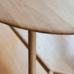 Madrid Mid-Century Scandi Oval Dining Table | Natural Oak