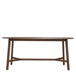 Madrid Mid-Century Scandi Oval Dining Table | Walnut